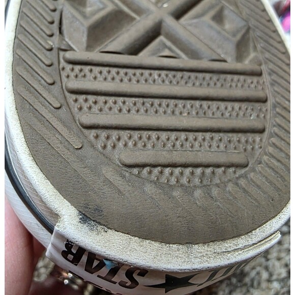 Converse All Star Low Top Pixels Sneakers Womens 8 Classic Colorful Abstract - Picture 10 of 15